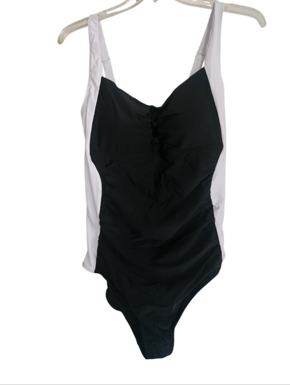 Black and White One-Piece Swimsuit Sz XXL
